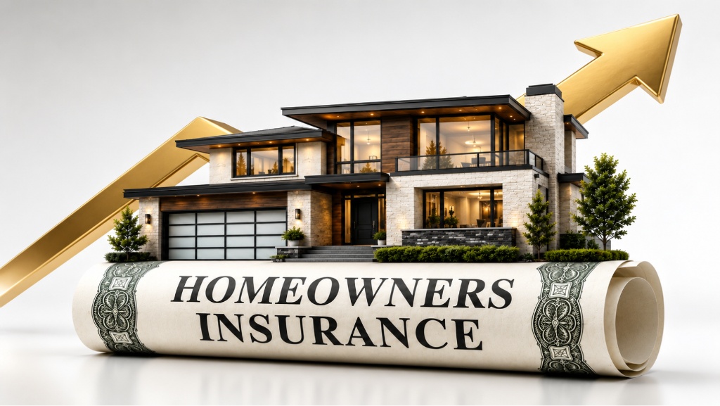 Modern home with rising insurance costs